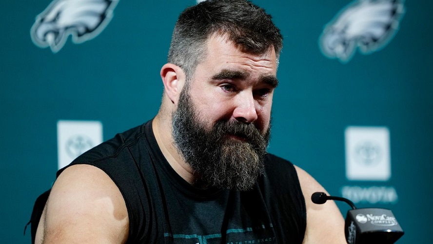 Jason Kelce tog farväl av fansen i tårar